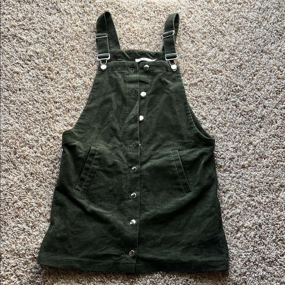 Dark Green Corduroy Dress